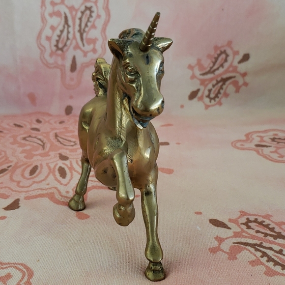 Vintage Brass Unicorn - Picture 7 of 12